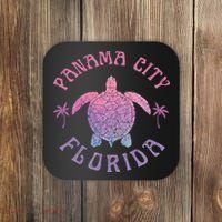 Panama City Beach Florida Sea Turtle Summer Vacation Coaster thumb 0