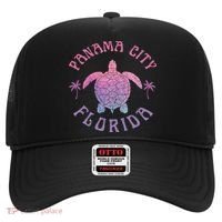 Panama City Beach Florida Sea Turtle Summer Vacation Hat thumb 0