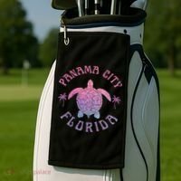 Panama City Beach Florida Sea Turtle Summer Vacation Golf Towel thumb 2