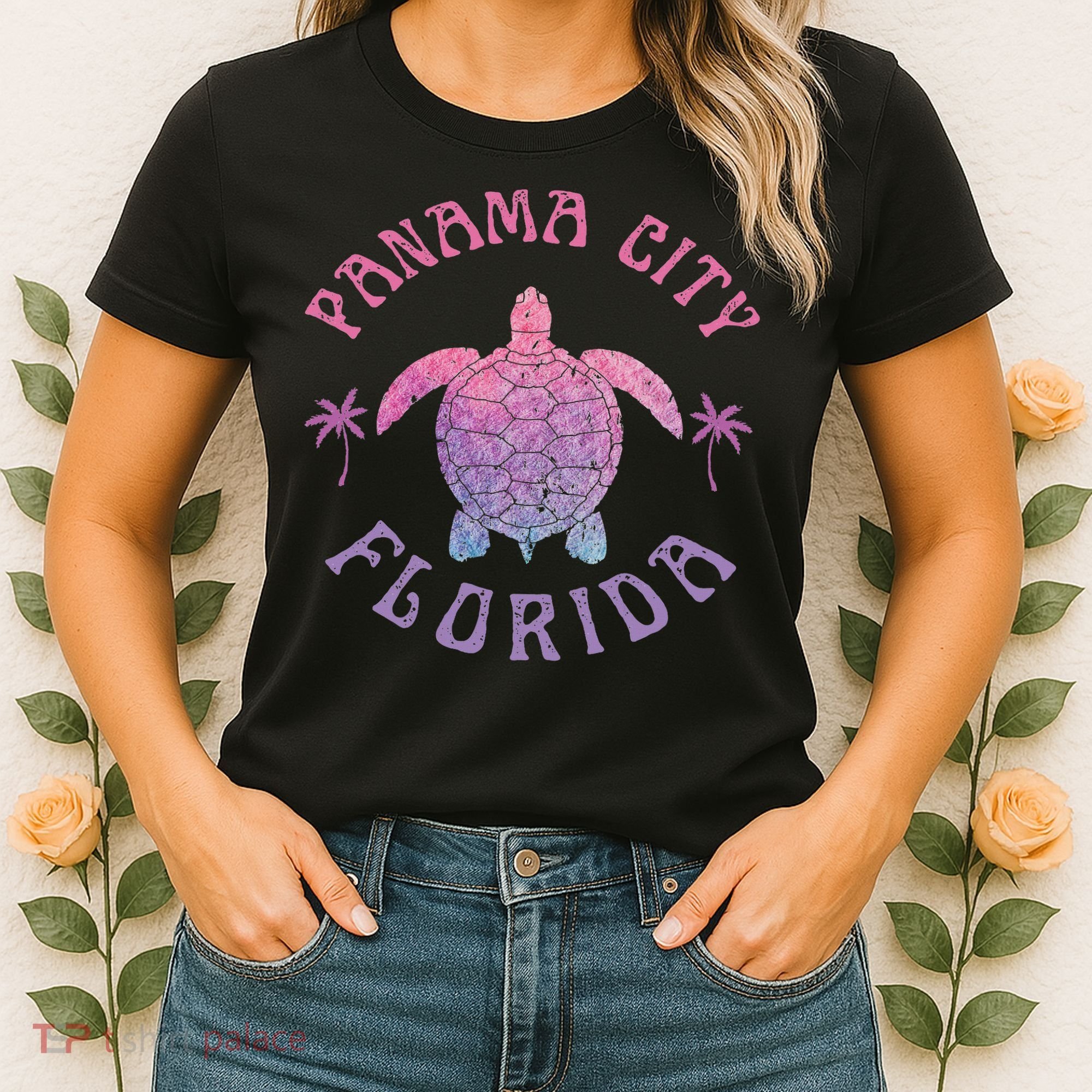 Panama City Beach Florida Sea Turtle Summer Vacation Women's T-Shirt