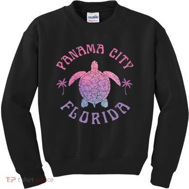 Panama City Beach Florida Sea Turtle Summer Vacation Kids Sweatshirt