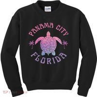 Panama City Beach Florida Sea Turtle Summer Vacation Kids Sweatshirt thumb 0