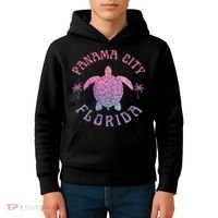 Panama City Beach Florida Sea Turtle Summer Vacation Kids Hoodie thumb 4
