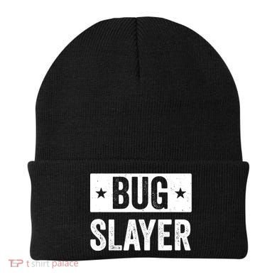 Pest Control Bug Exterminator Bug Slayer Funny Beanie