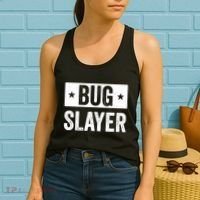 Pest Control Bug Exterminator Bug Slayer Funny Women's Tank Top thumb 2