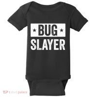 Pest Control Bug Exterminator Bug Slayer Funny Baby Bodysuit thumb 0