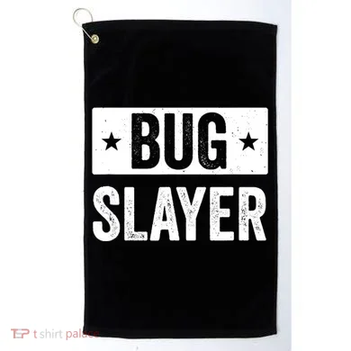 Pest Control Bug Exterminator Bug Slayer Funny Golf Towel