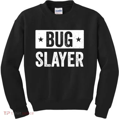 Pest Control Bug Exterminator Bug Slayer Funny Kids Sweatshirt