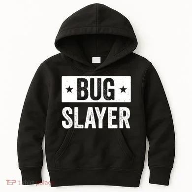 Pest Control Bug Exterminator Bug Slayer Funny Kids Hoodie