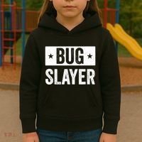 Pest Control Bug Exterminator Bug Slayer Funny Kids Hoodie thumb 3
