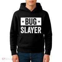 Pest Control Bug Exterminator Bug Slayer Funny Kids Hoodie thumb 4