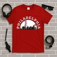 Philly Cityscape Baseball Philadelphia Skyline Vintage T-Shirt thumb 5