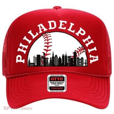 Philly Cityscape Baseball Philadelphia Skyline Vintage Hat