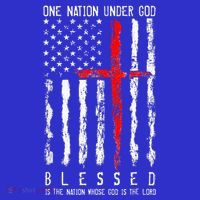 Patriotic Christian Blessed One Nation Under God 4th Of July Visor thumb 3