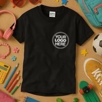 Personalized Company Business Logo Pocket Outfit Sports Team Kids T-Shirt thumb 3