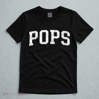 Pops Classic Bold Font Pops Birthday Gift T-Shirt thumb 5
