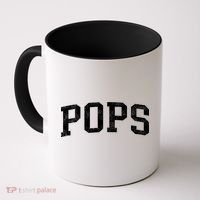 Pops Classic Bold Font Pops Birthday Gift Coffee Mug thumb 0
