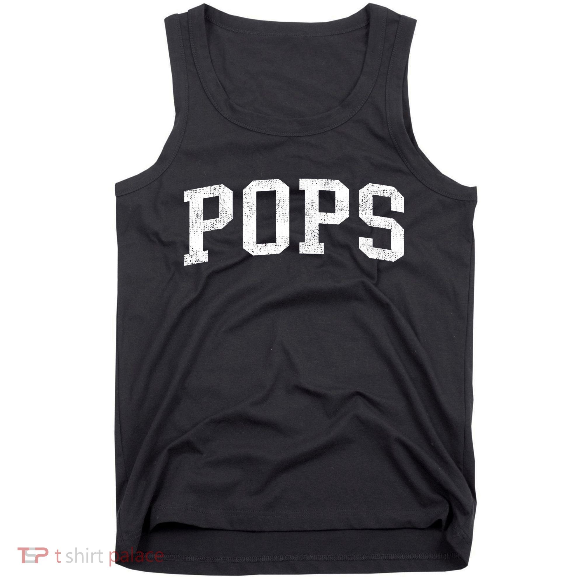 Pops Classic Bold Font Pops Birthday Gift Tank Top