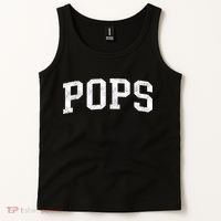 Pops Classic Bold Font Pops Birthday Gift Tank Top thumb 2
