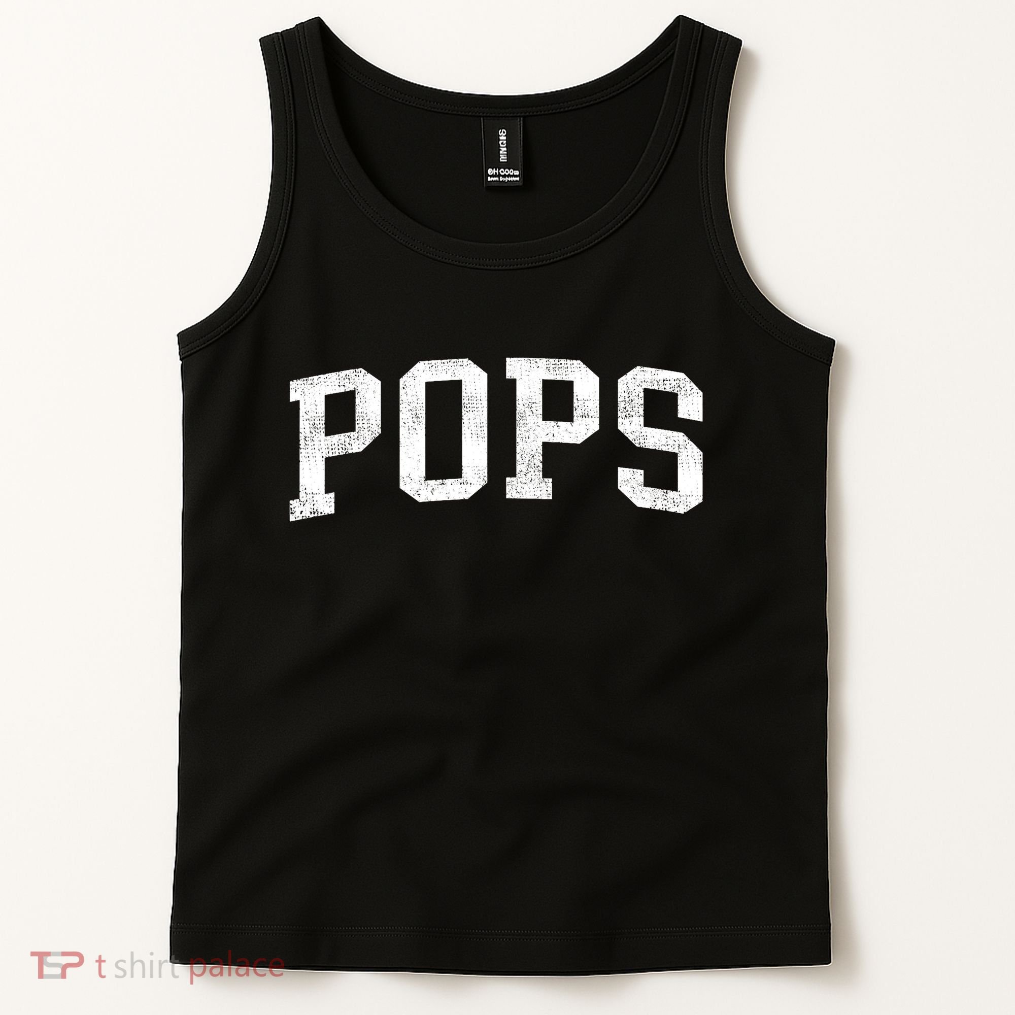 Pops Classic Bold Font Pops Birthday Gift Tank Top