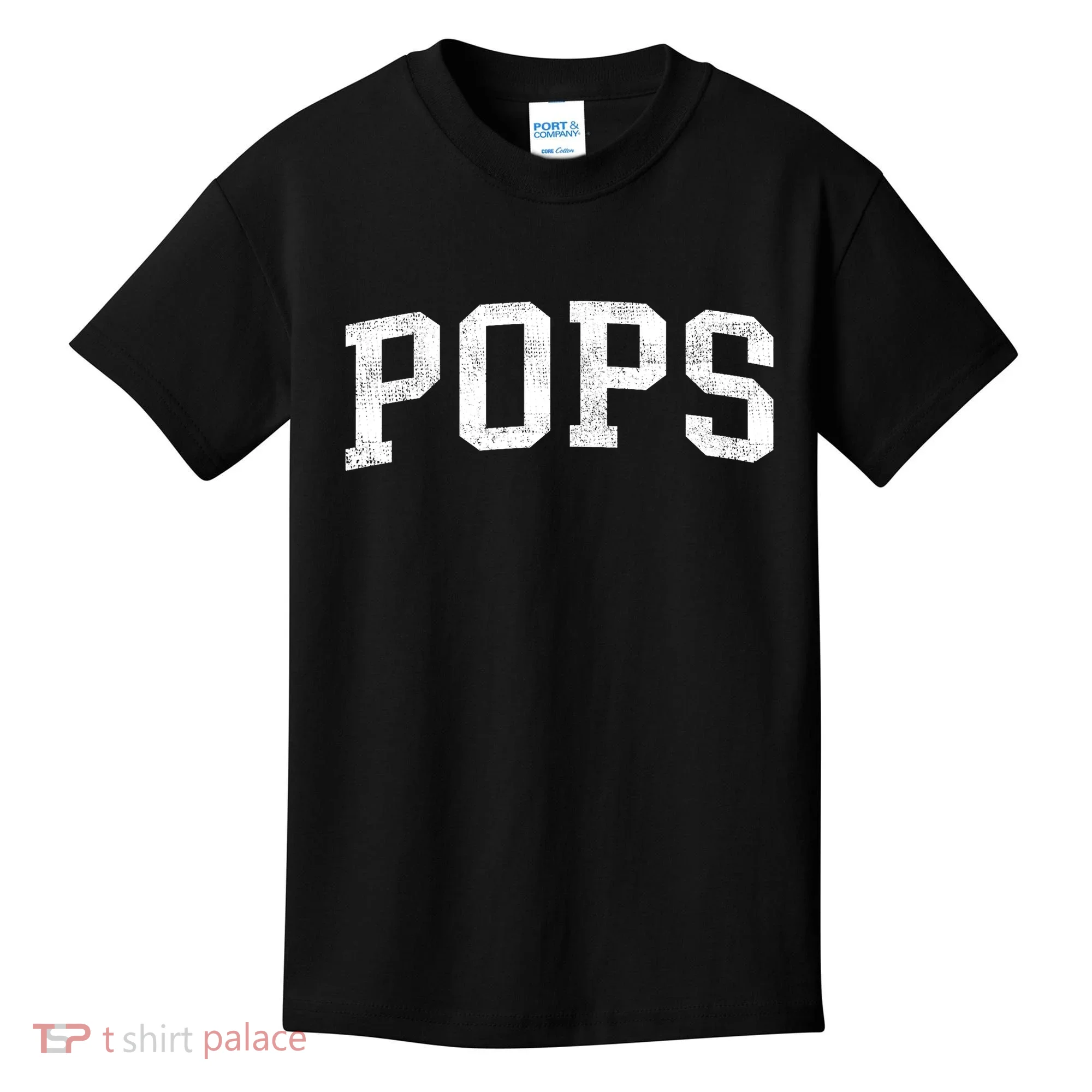 Pops Classic Bold Font Pops Birthday Gift Kids T-Shirt