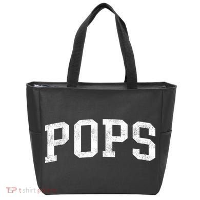 Pops Classic Bold Font Pops Birthday Gift Tote Bag