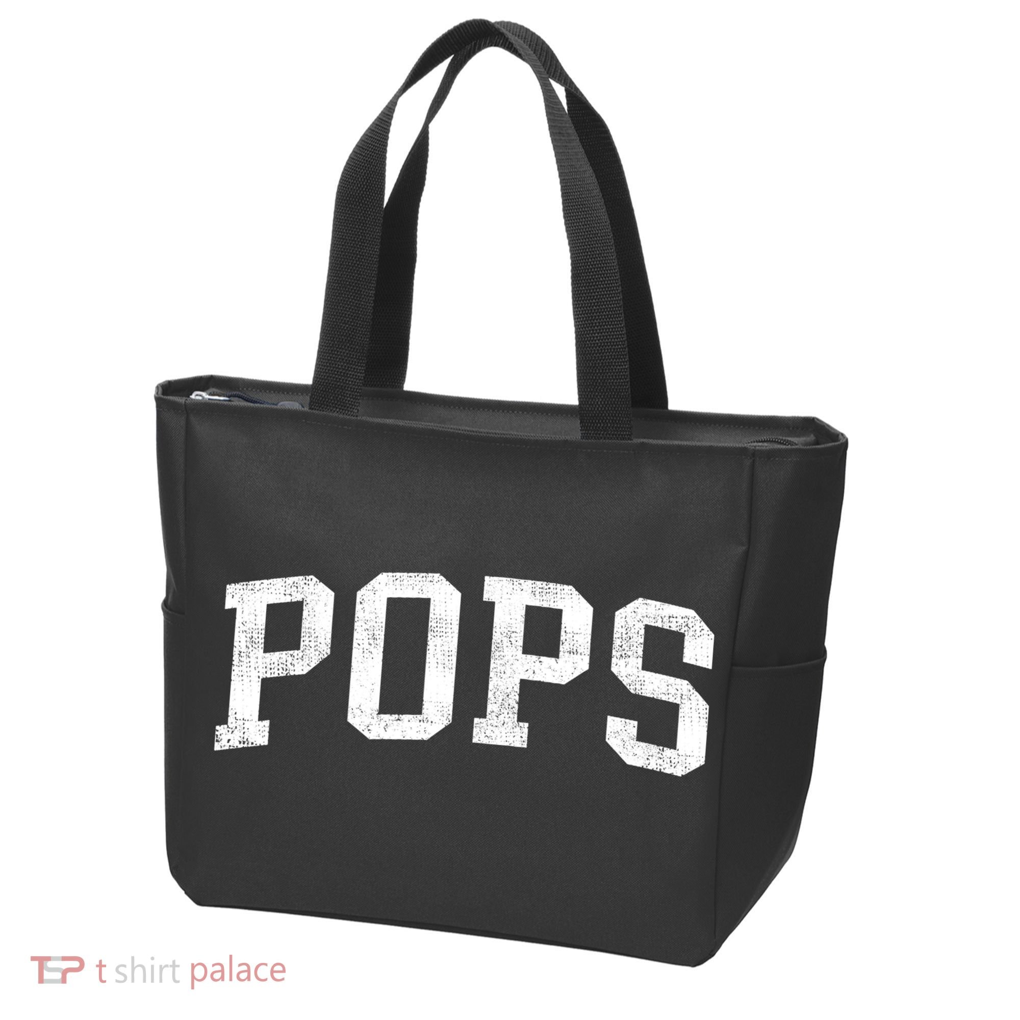 Pops Classic Bold Font Pops Birthday Gift Tote Bag