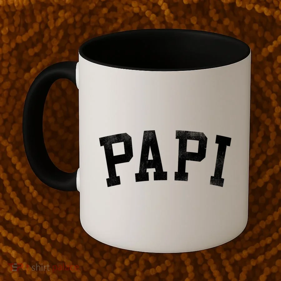 Papi Classic Bold Font FatherS Day Papi Coffee Mug