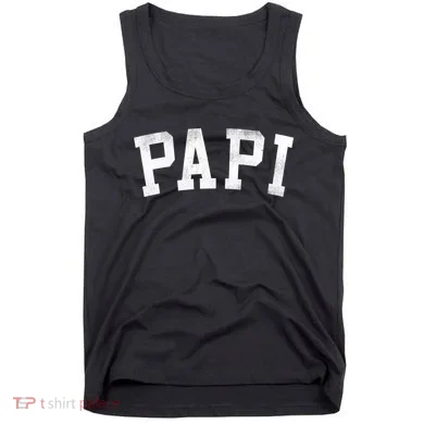 Papi Classic Bold Font FatherS Day Papi Tank Top
