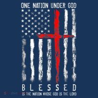 Patriotic Christian Blessed One Nation Under God 4th Of July Visor thumb 3