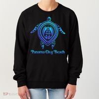 Panama City Beach Florida Souvenirs Tropical Blue Sea Turtle Women's Sweatshirt thumb 0