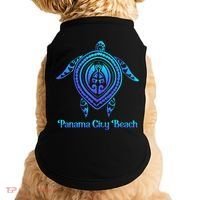 Panama City Beach Florida Souvenirs Tropical Blue Sea Turtle Doggie Tank thumb 0