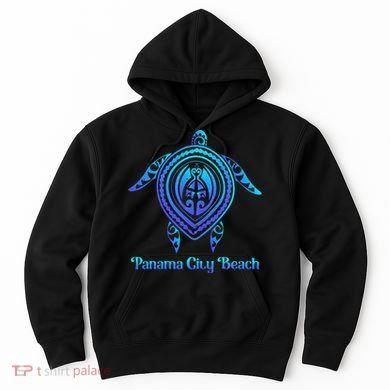 Panama City Beach Florida Souvenirs Tropical Blue Sea Turtle Hoodie