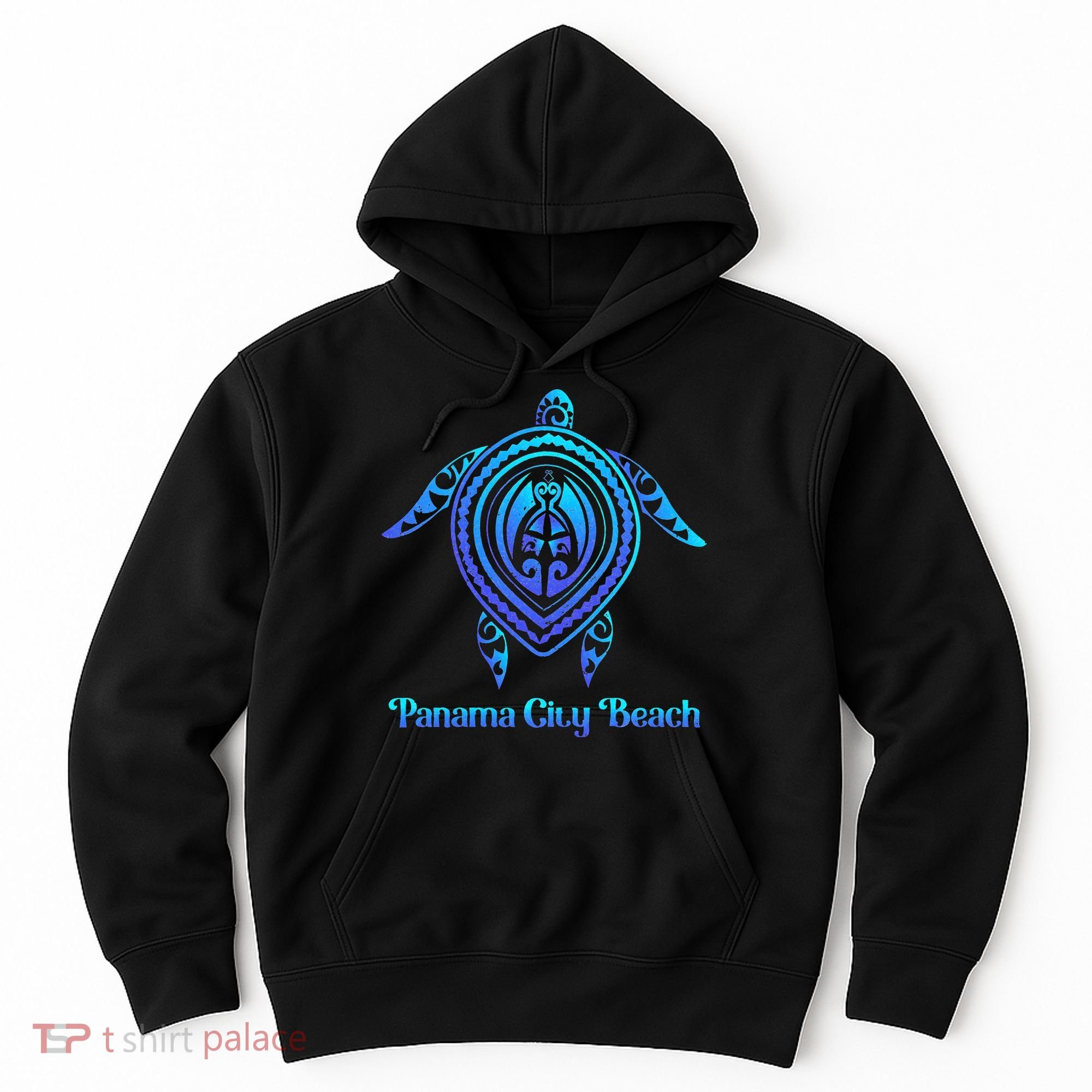 Panama City Beach Florida Souvenirs Tropical Blue Sea Turtle Hoodie