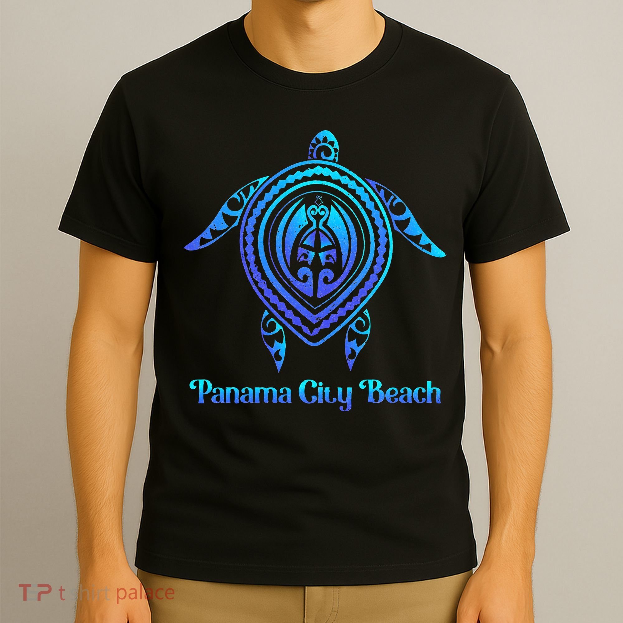 Panama City Beach Florida Souvenirs Tropical Blue Sea Turtle T-Shirt
