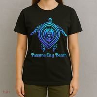 Panama City Beach Florida Souvenirs Tropical Blue Sea Turtle T-Shirt thumb 4