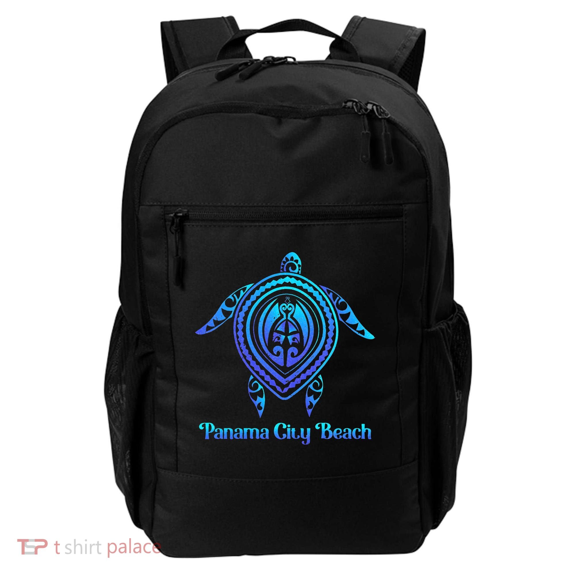 Panama City Beach Florida Souvenirs Tropical Blue Sea Turtle Backpack