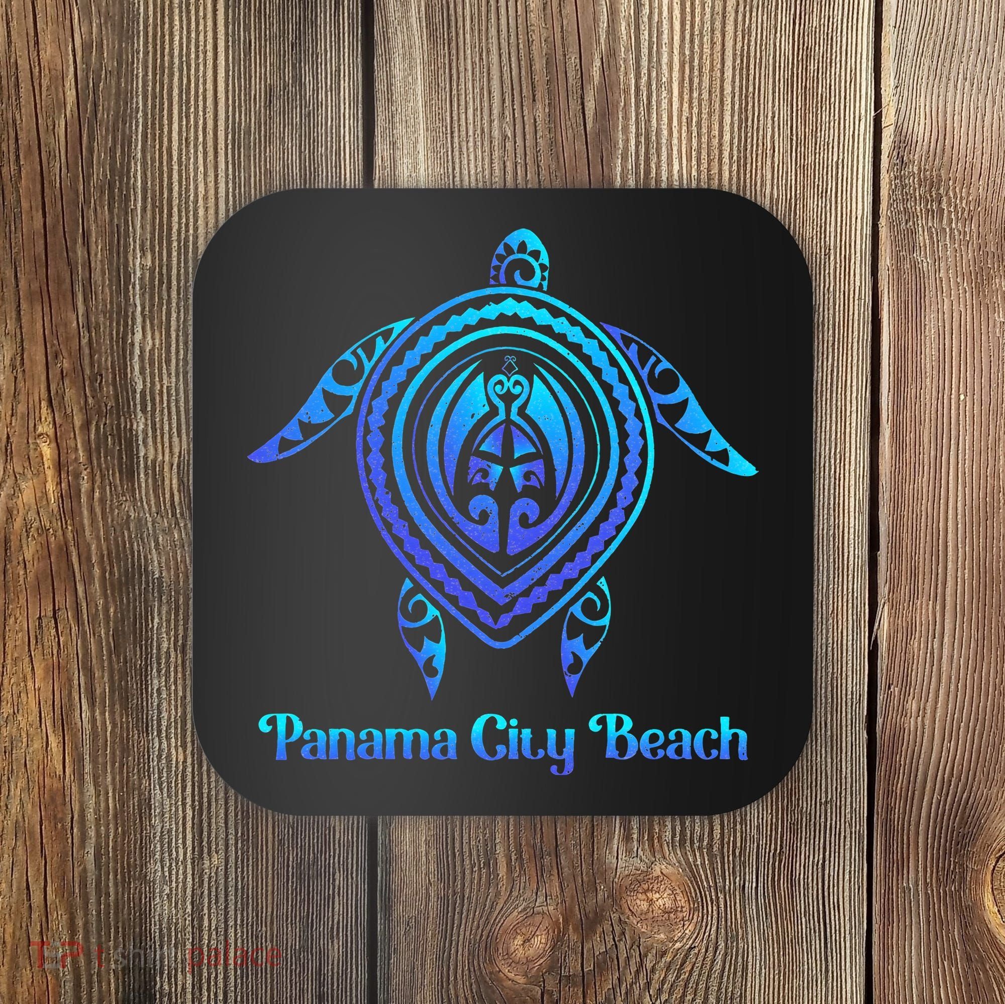 Panama City Beach Florida Souvenirs Tropical Blue Sea Turtle Coaster