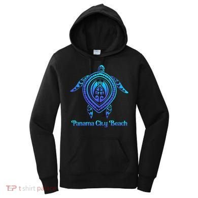 Panama City Beach Florida Souvenirs Tropical Blue Sea Turtle Women's Hoodie