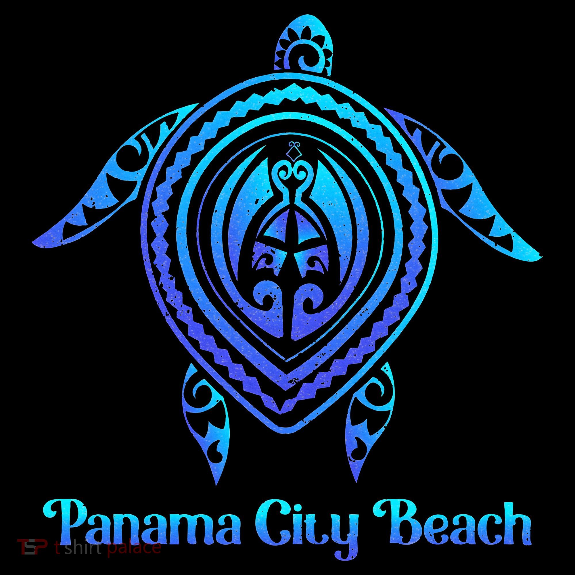 Panama City Beach Florida Souvenirs Tropical Blue Sea Turtle Women's Hoodie