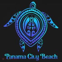 Panama City Beach Florida Souvenirs Tropical Blue Sea Turtle Women's Tank Top thumb 5