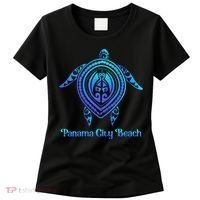 Panama City Beach Florida Souvenirs Tropical Blue Sea Turtle Women's T-Shirt thumb 0