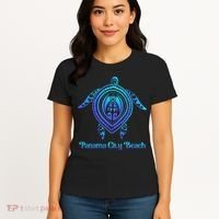 Panama City Beach Florida Souvenirs Tropical Blue Sea Turtle Women's T-Shirt thumb 4