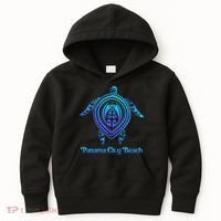 Panama City Beach Florida Souvenirs Tropical Blue Sea Turtle Kids Hoodie thumb 0