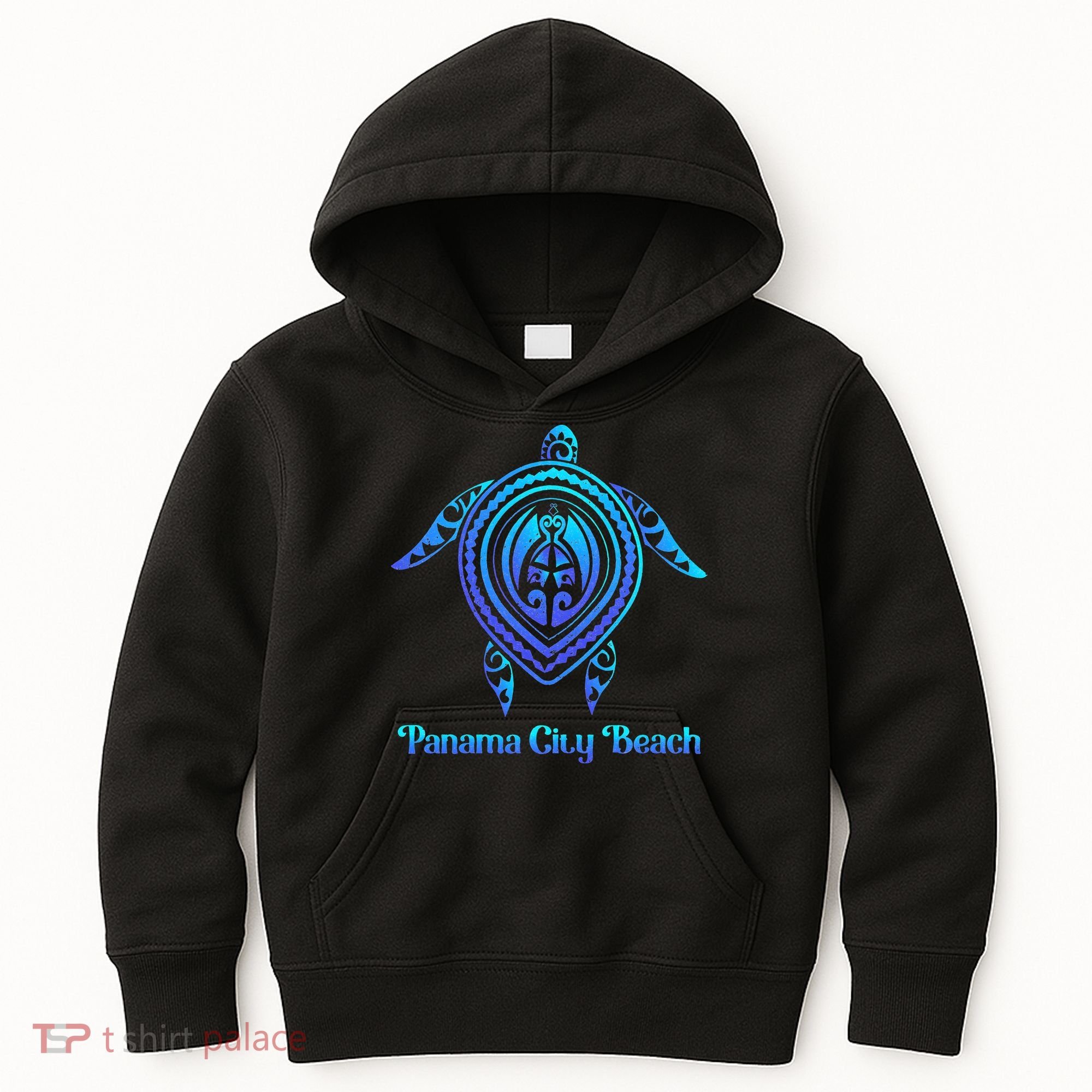 Panama City Beach Florida Souvenirs Tropical Blue Sea Turtle Kids Hoodie