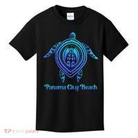 Panama City Beach Florida Souvenirs Tropical Blue Sea Turtle Kids T-Shirt thumb 0