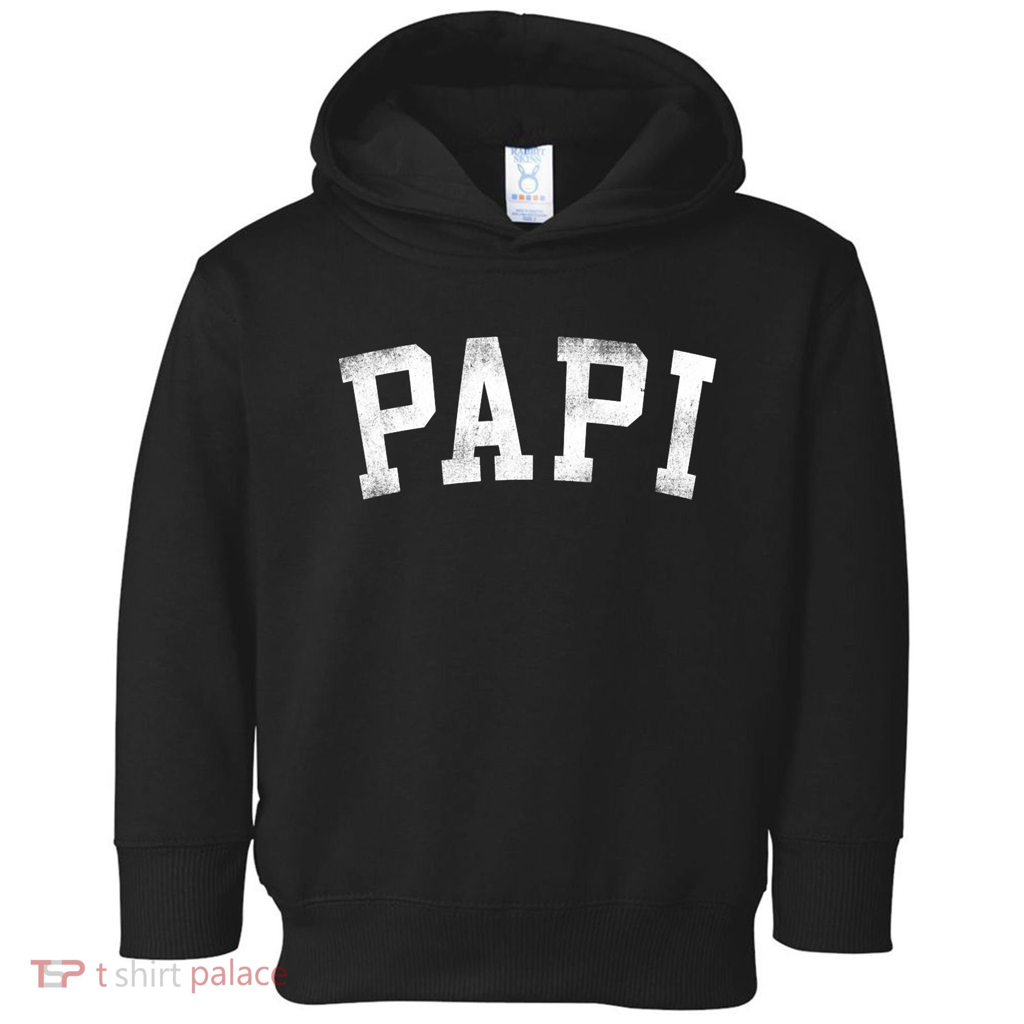 Papi Classic Bold Font Birthday Papi Toddler Hoodie