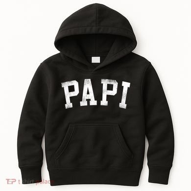 Papi Classic Bold Font Birthday Papi Kids Hoodie