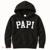 Papi Classic Bold Font Birthday Papi Kids Hoodie thumb 0