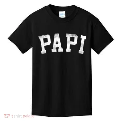 Papi Classic Bold Font Birthday Papi Kids T-Shirt